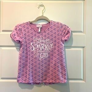 Matilda Jane She Leaves a Little Sparkle Wherever She Goes tee girls size 10